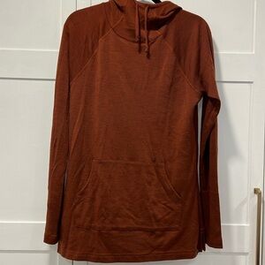 Smartwool pocket hoodie rust color